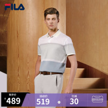 FILA Fiele official mens short sleeve polo shirt autumn 2021 new simple casual sports half sleeve