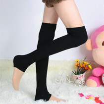 2020 new autumn and winter Japanese Korean version stockings cover pile pile high tube forest department women over the knee cotton step foot
