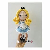 (254)Handmade DIY wool knitting doll Alice doll electronic crochet illustration