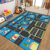 Children Carpet Bedrooms Urban Traffic Parking Lots Crawl Mats Road Mat Children Room Early Teach Game Rugs