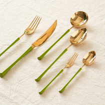Siyue Korean spoon ins wind woman cute long handle creative dessert light luxury fairy spoon exquisite dessert western food