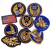 Handmade embroidered American Flying Tigers jacket cloth stickers Flying Tigers badge accessories leather clothing aviation products film and television props