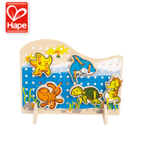 Hape Ocean Threading Game Childrens Intellectual Toy Baby Wooden Infant Boys Girls Foster and Develop Beneficial