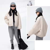 Yuxing Yu Yan female child short thick coat 2021 autumn and winter clothes New Foreign style original fashion brand cotton jacket
