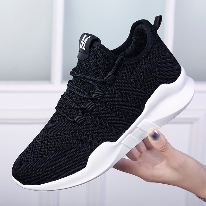 Spring and autumn square dancers shoes dancing shoes soft-soled running shoes mesh sports fitness shoes fashion ghost step dancing shoes