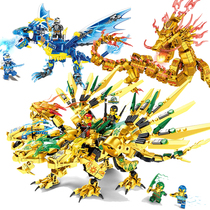 2022 New Phantom Ninja Building Blocks Assembled Flying Dragon Gold Quadron Dinosaur Boy Puzzle Gift 6 Toys 8