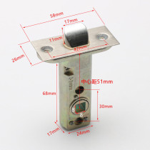 Famous door universal hand lock indoor single tongue door lock accessories old bolt lock cylinder lock body center distance 51mm50