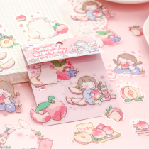 Cute Everyday Sticker Packs Ins Wind Girl Hearts Cartoon Insulated Cups Waterproof Self-Glued Hand Ledger Material Decorative Appliquise