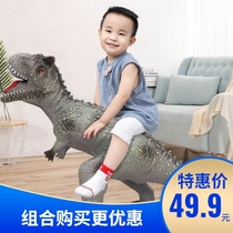 Oversized soft rubber dinosaur toy simulation model animal doll T-rex Brachiosaurus stegosaurus sickle ankylosaur Niu dragon