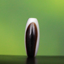 Natural black and white first-line pharmacist pictogram  eyes”26*10 silk agate multi-treasure sky beads barrel beads Y66*