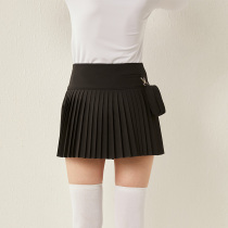 Golf womens skirt autumn slim slim skirt fashion pleated skirt anti-gloss short skirt white gift hat