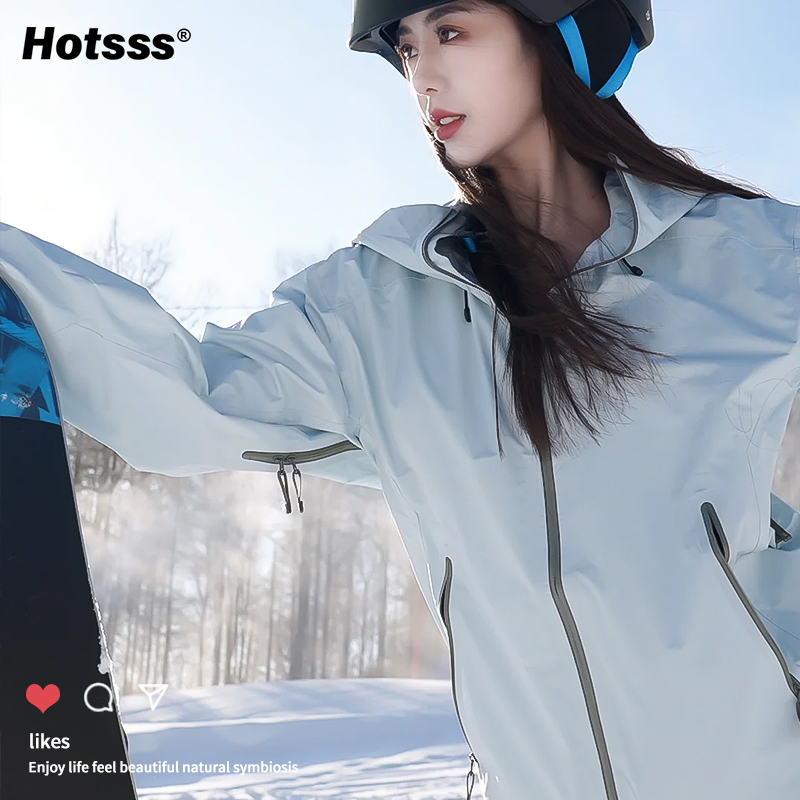 HOTSSS 単層ジャケット、男性と女性のための春と秋の新しい防風性と防水性のハイキングと登山屋外ルーズスポーツジャケット