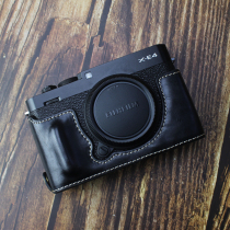 Fuji Micro single XE4 camera bag Protective case Base half set removable battery handle X-E4 Camera holster Genuine leather