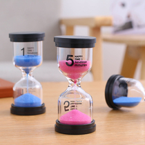 Time hourglass timer Children 3 15 30 three minutes 5 anti-fall learning birthday gift ornaments funnel brushing
