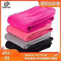 Exit outdoor autumn and winter thick fleece pants mens and womens sports trousers thick wind and warm breathable fleece pants