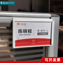New baking varnish station Brand Steel Office Surnames Nameplate Seating Cards Hung Screen Listing names Position cards