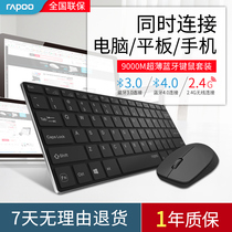 Leibo Wireless Keyboard Mouse Set Mute Silent Office Computer Laptop Tablet Bluetooth Little Keyboard Mouse Girl
