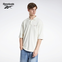 Reebok Reebok official sports fitness classic lapel men and women Summer embroidery short sleeve polo shirt GP6962