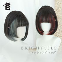 Brightlel Autumn New Products short hair highlights dyeing BOBO Head Repair face Ji hair hanging ear dye short hair wig
