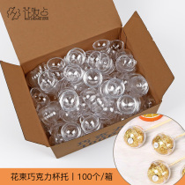 Makeup Dot Floras Bouquet Chocolate Cups Tofixing Plastic Transparent Chocolate Gift Bouquet Packaging Material Bag