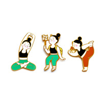 UgaUga Respect Comics yoga badge brooch original holiday gift Yoga Basics