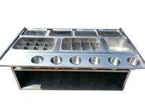 Mala hot pot commercial gas stainless steel grid special Machine Fried barbecue skewers Kanto cooking
