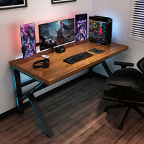 Solid Wood computer desktop table home desk integrated desk office Double E-sports Workbench design sense table