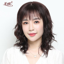 Wig 2021 new female long hair long curly hair All true mans natural full headgear Sewn Fashion Mom Hair Sets
