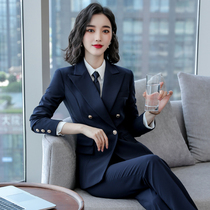 High-end suit professional suit women 2021 autumn and winter temperament fashion manager formal suit suit sales department work clothes