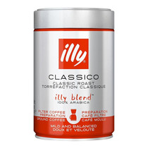Italy illy illy Deep Medium roasted Medium ground Filter Coffee Powder 250g 2 pieces for sale