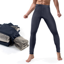 Winter thin style large cotton pants Northeastern glossy warm pants mens glint with thickened large code smooth and high waist and waist