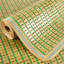 Green mahjong bamboo mat bamboo block carbonized bamboo mat Mat 1 8m bed particles single double Mat 1 5 m 2 m