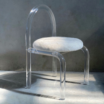 Simple modern Nordic acrylic dining chair Net red ins Wind leisure luxury chair designer high-end Crystal Chair