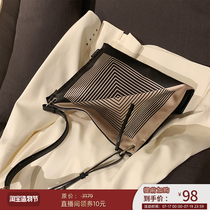 Chio’2nd South Wind original geometric handbag Large capacity shoulder bag bag womens summer commuter tote bag