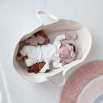  ins Korean baby portable basket sleeping basket newborn basket Hand basket Car portable out-of-home baby cradle