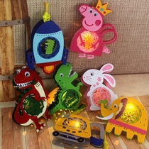 Mid-Autumn Festival Childrens Lantern Cartoon Handmade diy Material Rabbit Lantern