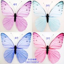 Qixi Festival decoration simulation butterfly summer mall atrium hanging decoration hanging wedding set Pink 4s shop exhibition hall beautiful Chen