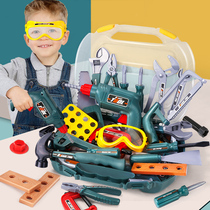 Children screw screw female toy electric drill disassembly and disassembly assembly assembly combination toolbox set boy puzzle