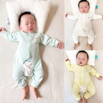 Baby jumpsuit Spring and Autumn Winter Baby Open Climbing Suit Newborns Unscarred Ha Clothes Long Sleeve Pants Cotton Underwear
