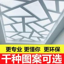 Electric carved board hollowed-out porch modern zm-54 solid wood ceiling wood-plastic board north flower strands empty guest wall hall over Europe