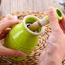 Pushback Moxibustion Box Jar Ceramic Scraping Cup Instrument Carry-on Moxibustion Warm Yang Jar Home Facial Fire Moxibustion Beauty Salon