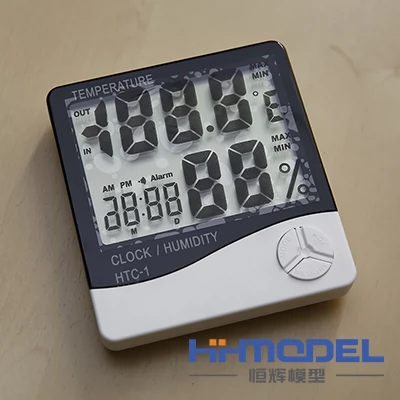 Модель Henghui Электронный термометр HTC-1 отображает температуру и влажную зону.