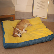 Dog mat sleeping mat winter warm sleeping pet mat cat supplies dog kennel winter mattress removable and washable