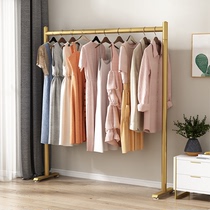 Floor-to-ceiling hangers strong bedroom net red household coat rack Simple modern light luxury balcony drying rack single rod type