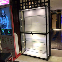 Hand-held Display Cabinet glass transparent model cabinet small accessories home cabinet LEGO toy model glass display cabinet