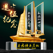  Send comrades veterans souvenirs crystal gifts brothers veterans retired August 1 gifts custom creative ornaments
