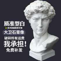 David Plaster Statue 67cm Fine Art Sketch Teaching Aids Character Plaster Bust Sculpture Decorative plaster Like a pendulum