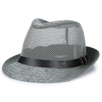 Middle-aged and elderly hats mens summer bowler hats dad Old Hats Mens straw hats breathable mesh sun hats sun hats