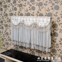High-end fabric LCD TV Hood 55 inch dust cover 50 modern simple Korean lace TV cover 42
