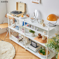 Lower left Nordic simple children's bookcase floor solid wood bookcase bedroom living room storage rack creative display rack